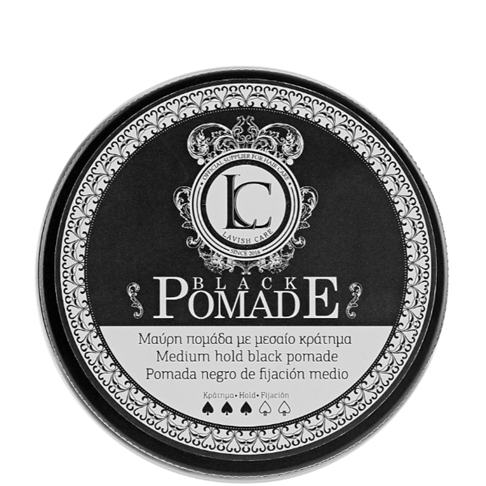 Lavish Care Black Pomade Medium Hold Black - Черная помада для стайлинга волос