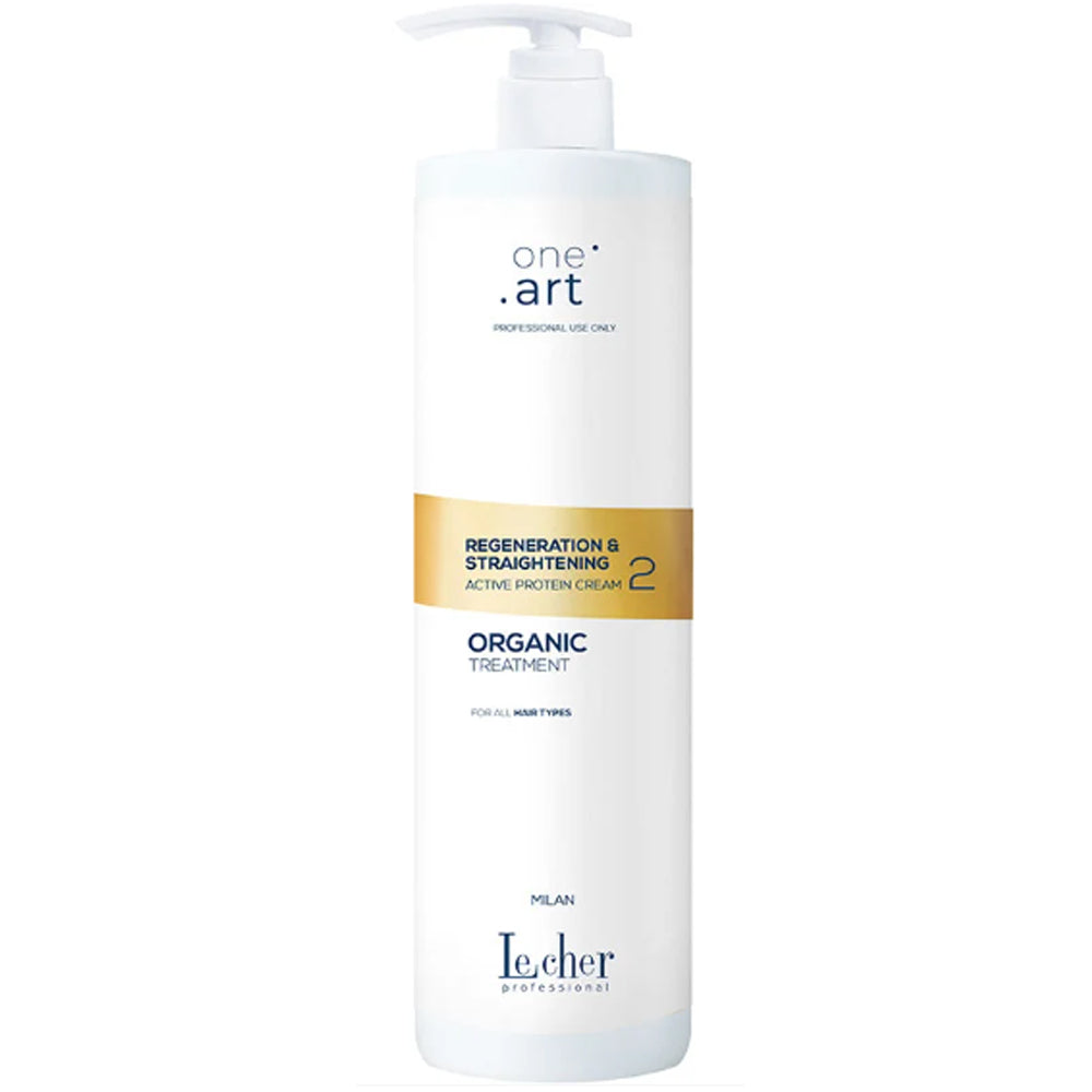 Крем випрямляючий для волосся - LeCher Active Protein One Art Regeneration &amp; Straightening Cream