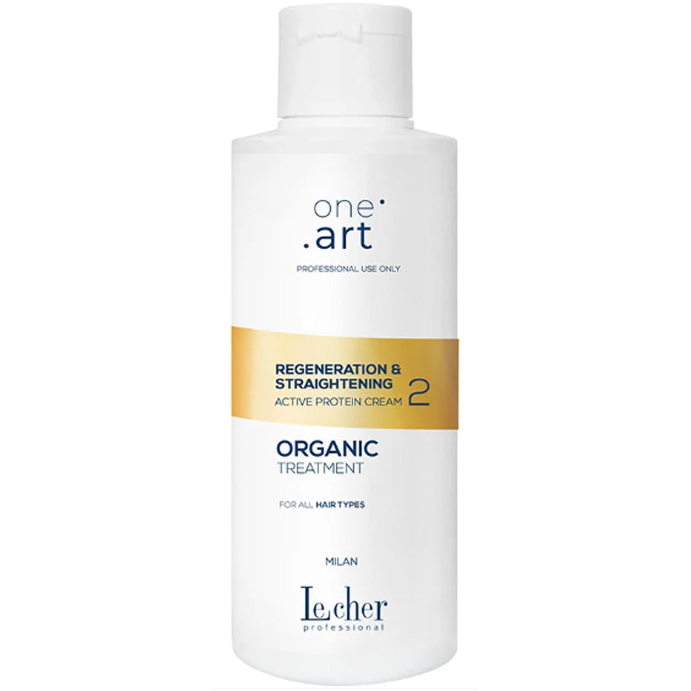 Крем випрямляючий для волосся - LeCher Active Protein One Art Regeneration &amp; Straightening Cream