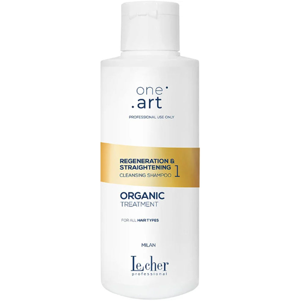 Шампунь очищувальний для волосся - LeCher One Art Regeneration &amp; Straightening Shampoo