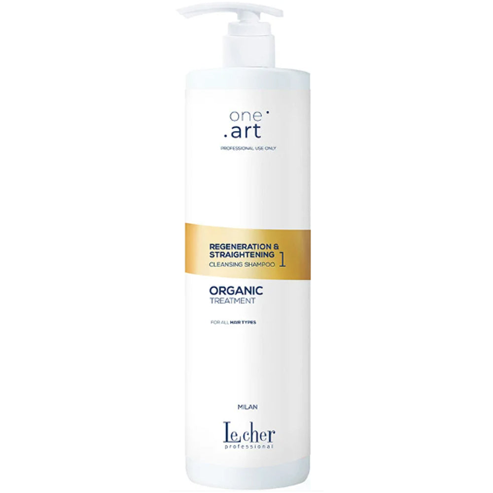 Шампунь очищувальний для волосся - LeCher One Art Regeneration &amp; Straightening Shampoo