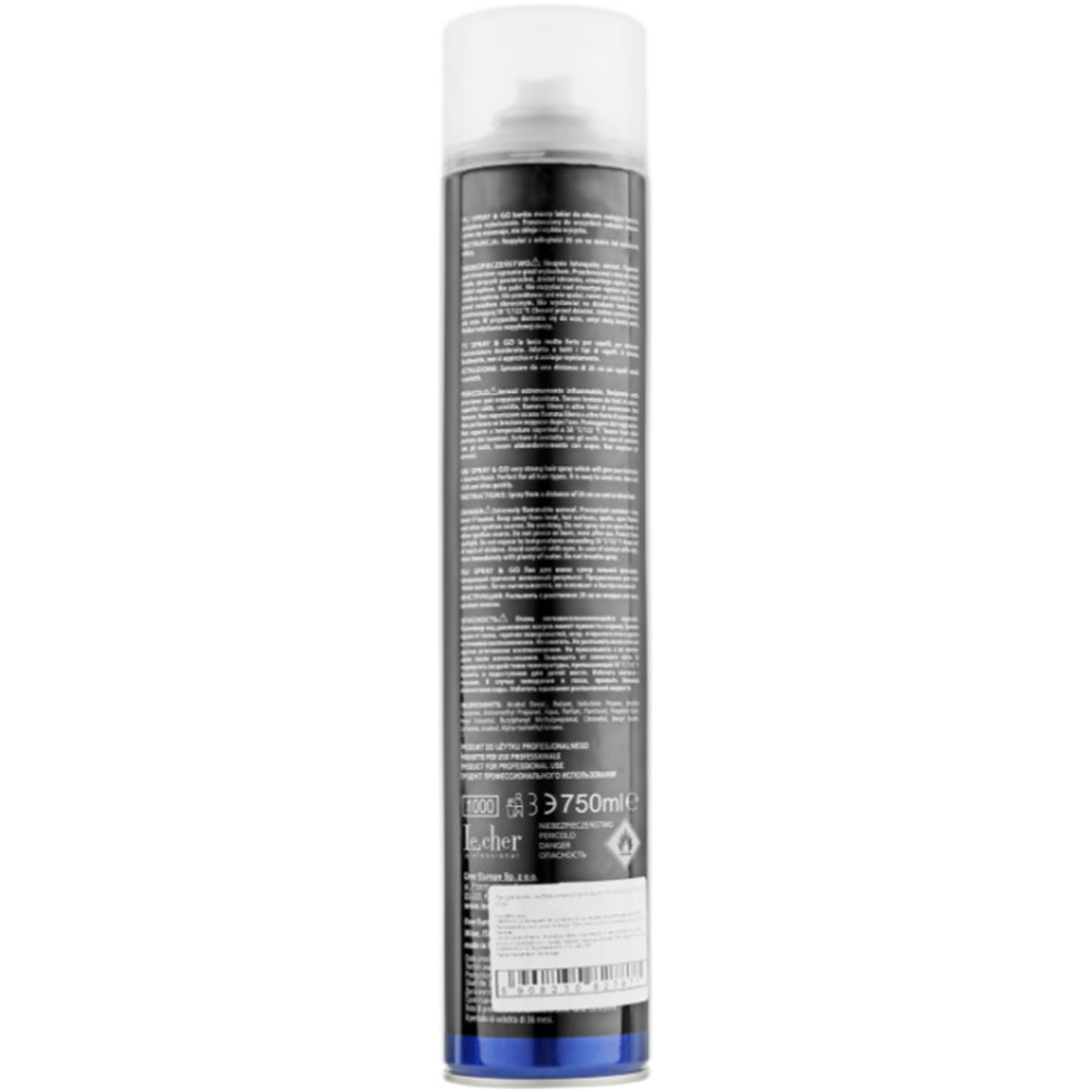 Lecher Professional Via Spray&amp;Go Hair Spray - Лак для волосся екстра сильної фіксації
