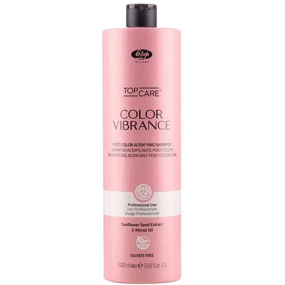 Кислий шампунь після фарбування - Lisap Color Vibrance