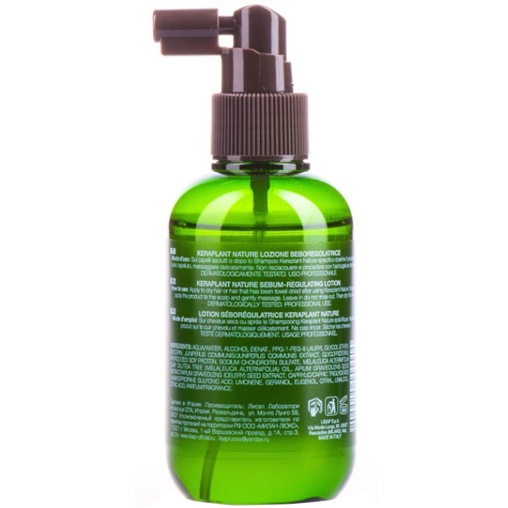 Lisap Keraplant Nature Sebum-Regulating Lotion - Лосьон для регулирования жирности волос