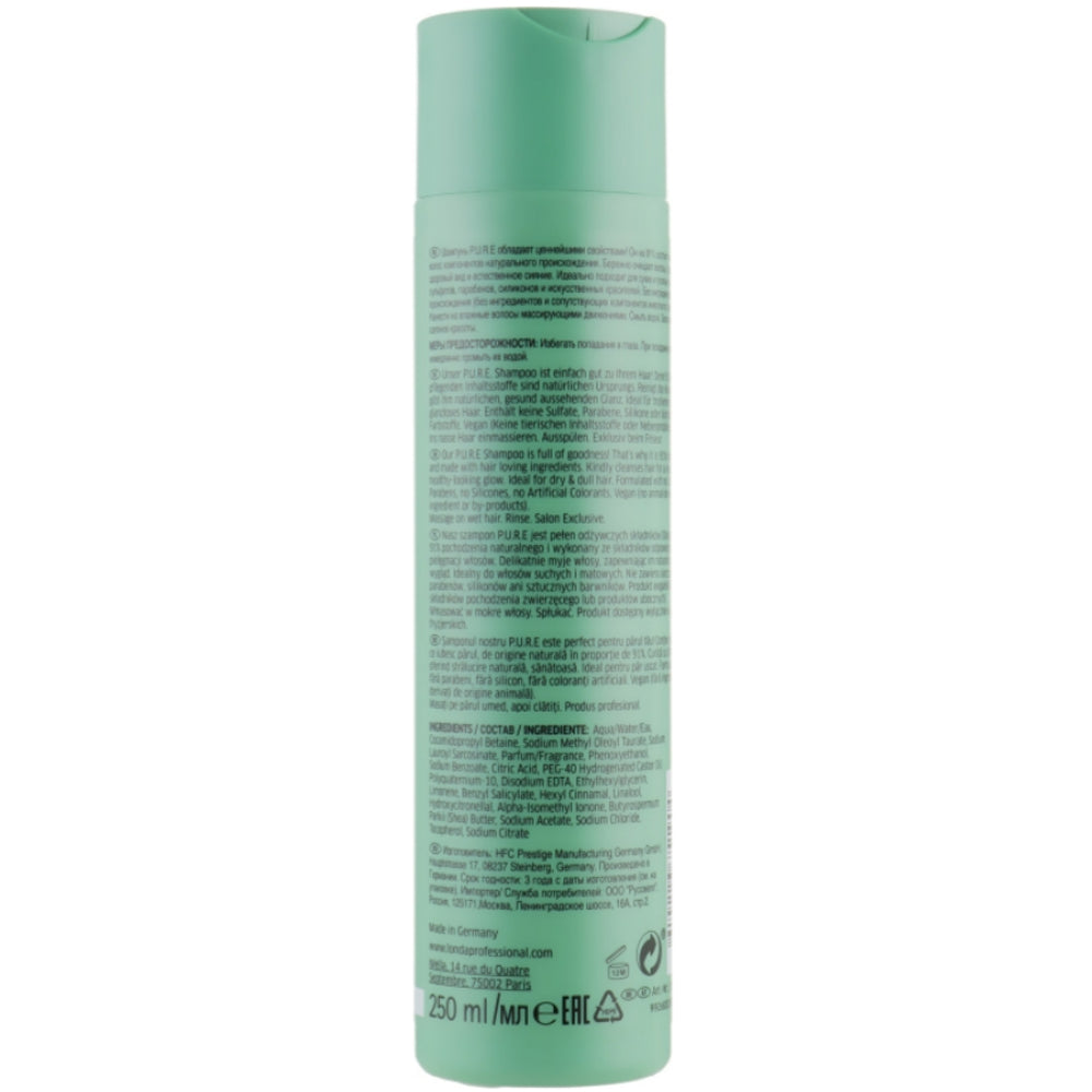 Londa P.U.R.E Shampoo - Шампунь без сульфатів, парабенів та силіконів