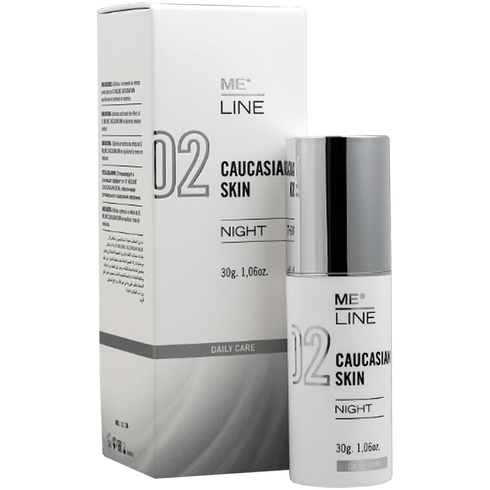 Нічний пептидний крем для усунення пігментації - Me Line 02 Meline Caucasian Skin Night