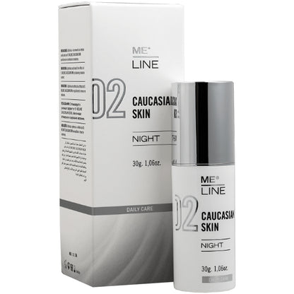 Нічний пептидний крем для усунення пігментації - Me Line 02 Meline Caucasian Skin Night