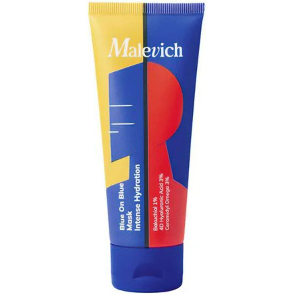 Інтенсивна зволожувальна маска для обличчя з бакучіолом - Malevich Blue On Blue Mask