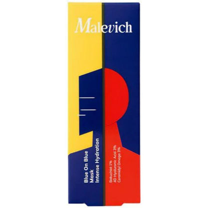 Інтенсивна зволожувальна маска для обличчя з бакучіолом - Malevich Blue On Blue Mask