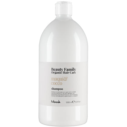 Відновлюючий шампунь для сухого та пошкодженого волосся - Nook Beauty Family Maqui &amp; Cocco Shampoo