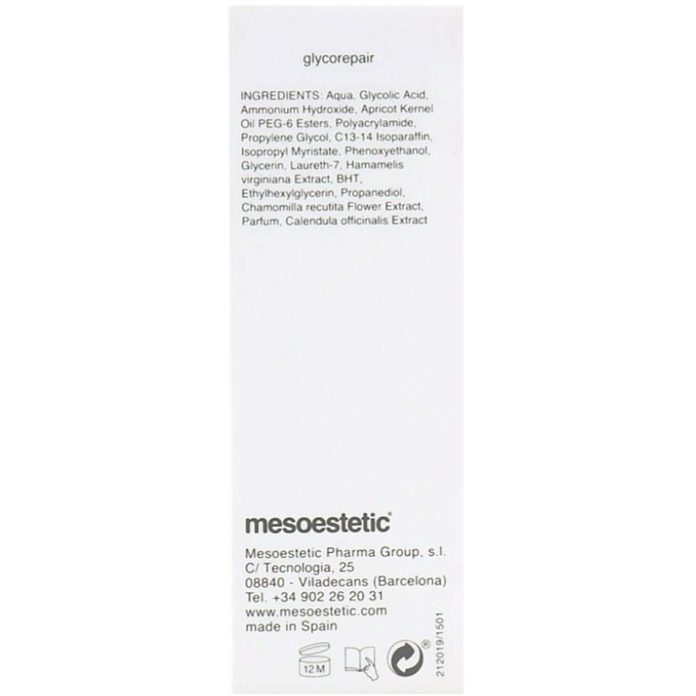 Підготовлюючий гель з гліколевою кислотою Mesoestetic склад