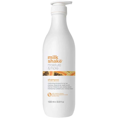 Шампунь для сухого та зневодненого волосся - Milk Shake Moisture &amp; More 1000 мл