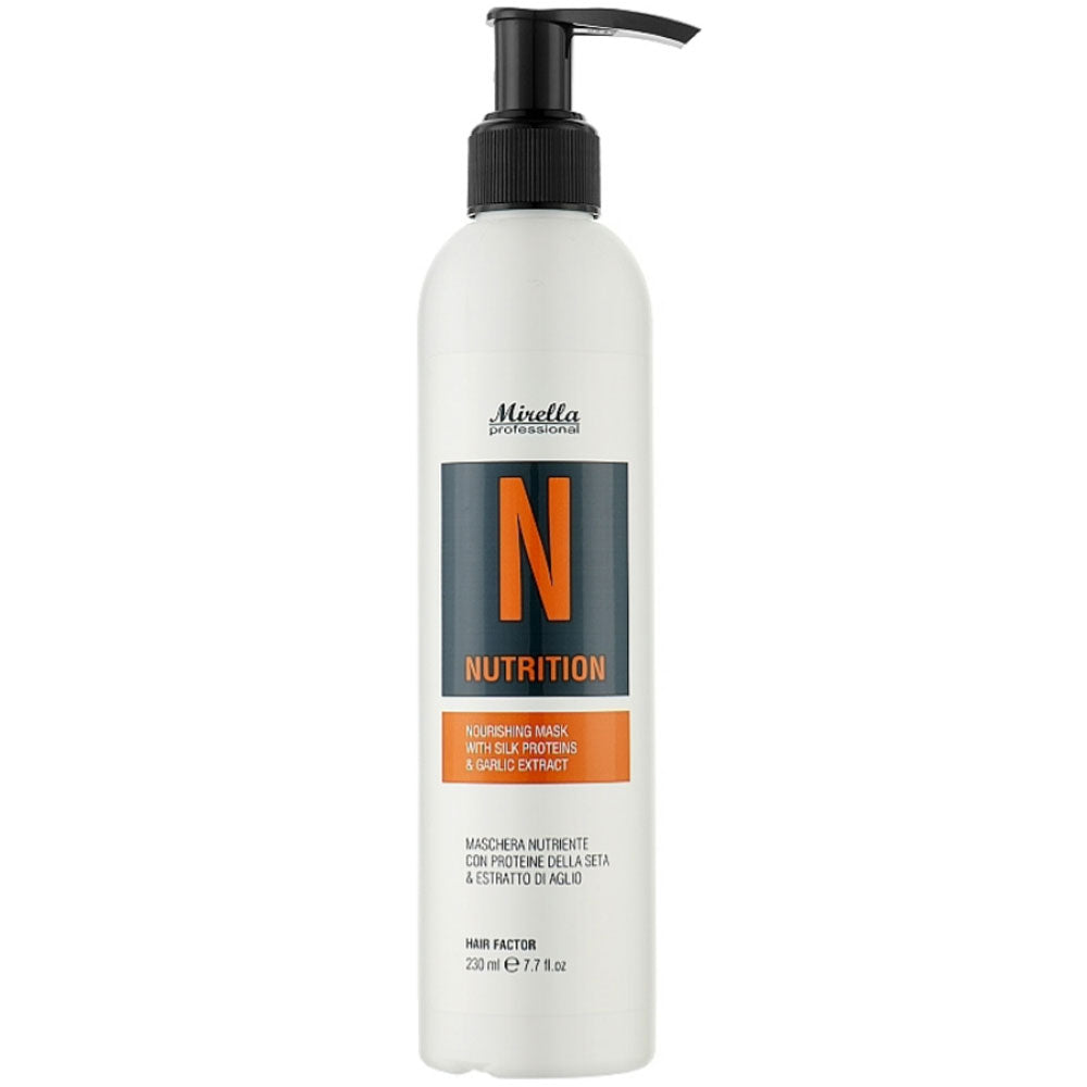 Mirella Professional Basic Salon N Nutrition Mask - Живильна маска з протеїнами шовку та екстрактом часнику