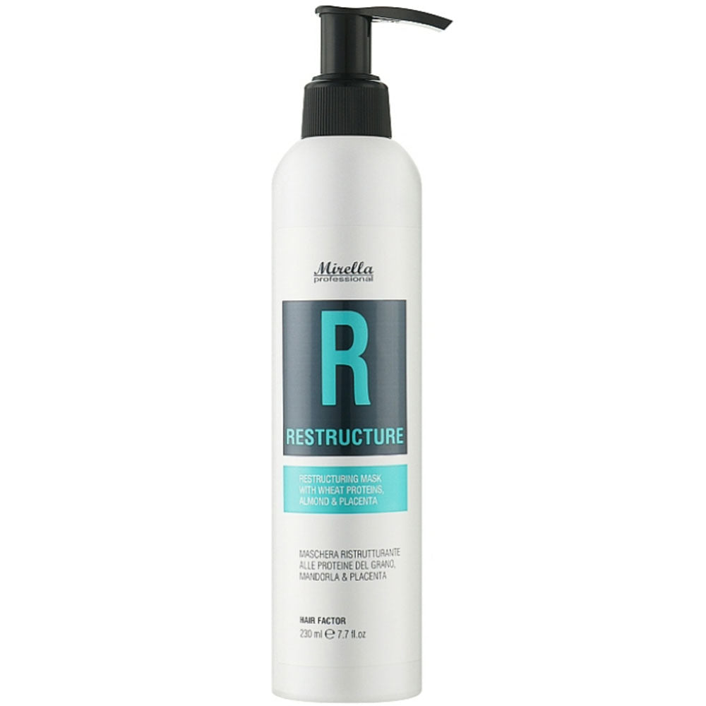Mirella Professional Basic Salon R Restructure Mask - Восстанавливающая маска с пшеничными протеинами и плацентой