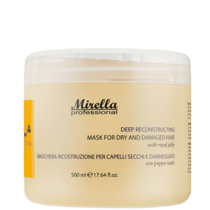 Mirella Professional Bee Form Reconstructing Mask - Маска для сухого і пошкодженого волосся з маточним молочком