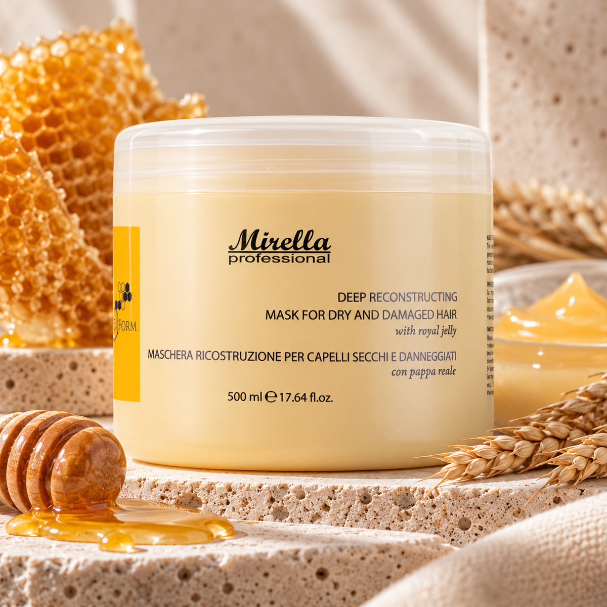 Відновлююча маска з маточним молочком - Mirella Professional Bee Form фото