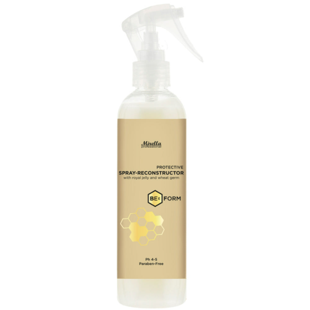 Спрей-реконструктор с маточным молочком и пшеничными протеинами с триггером без парабенов - Mirella Professional Bee Form Spray-Reconstructor