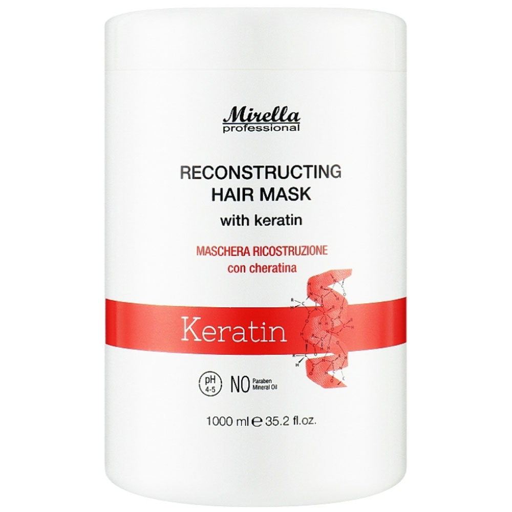Восстанавливающая маска с кератином - Mirella Professional Keratin Reconstructing Hair Mask