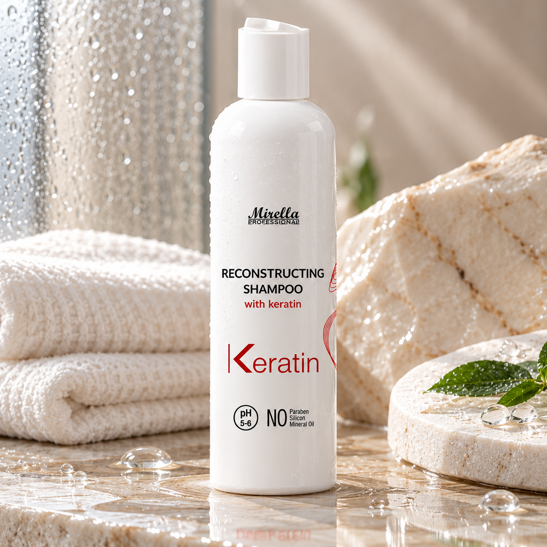 Відновлюючий шампунь з кератином - Mirella Professional Keratin фото