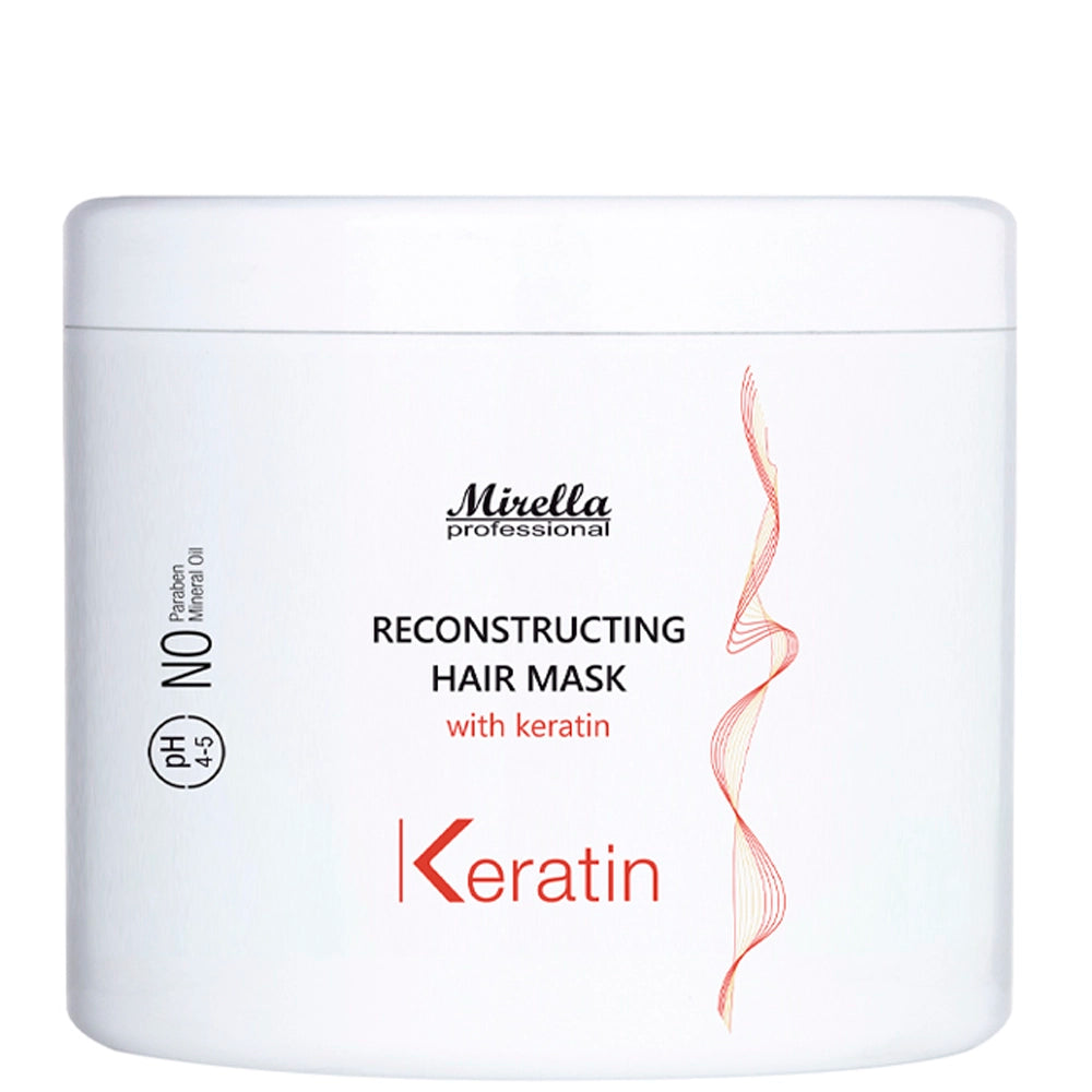 Восстанавливающая маска с кератином - Mirella Professional Keratin Reconstructing Hair Mask