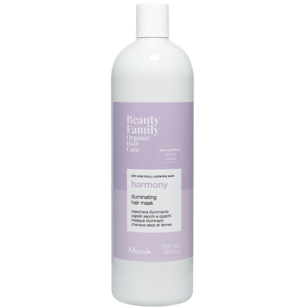 Маска для блиску сухого і тьмяного волосся - Nook Beauty Family Illuminating Hair Mask