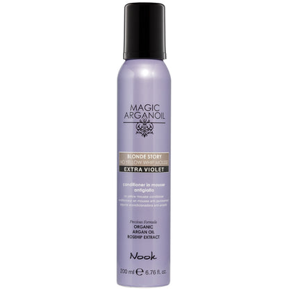 Мус-кондиціонер для нейтралізації жовтизни - Nook Magic Arganoil Blonde