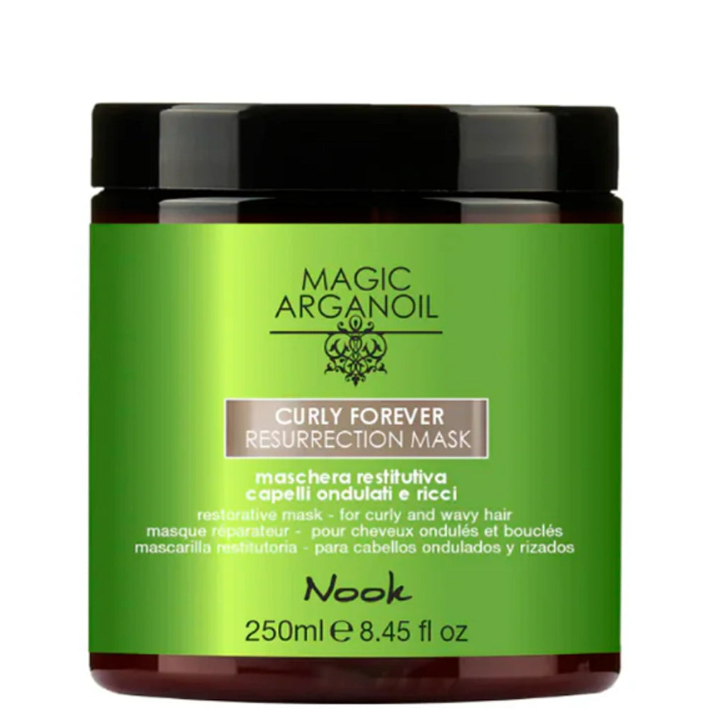 Відновлювальна маска для хвилястого та кучерявого волосся - Nook Magic Arganoil Curly Forever Resurrection Mask