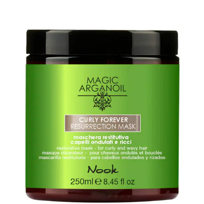 Відновлювальна маска для хвилястого та кучерявого волосся - Nook Magic Arganoil Curly Forever Resurrection Mask
