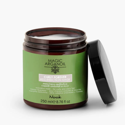 Відновлювальна маска для хвилястого та кучерявого волосся - Nook Magic Arganoil Curly Forever Resurrection Mask