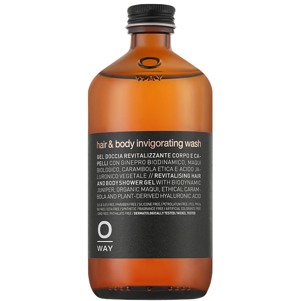 Oway Men Hair & Body Invigorating Wash - Гель-энергетик для душа