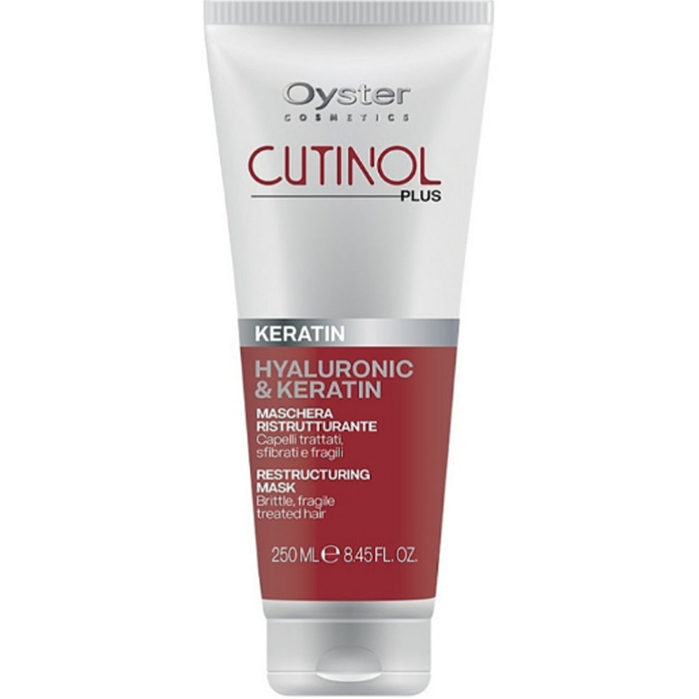 Маска с кератином для восстановления волос - Oyster Cutinol Plus Hyaluronic &amp; Keratin Mask
