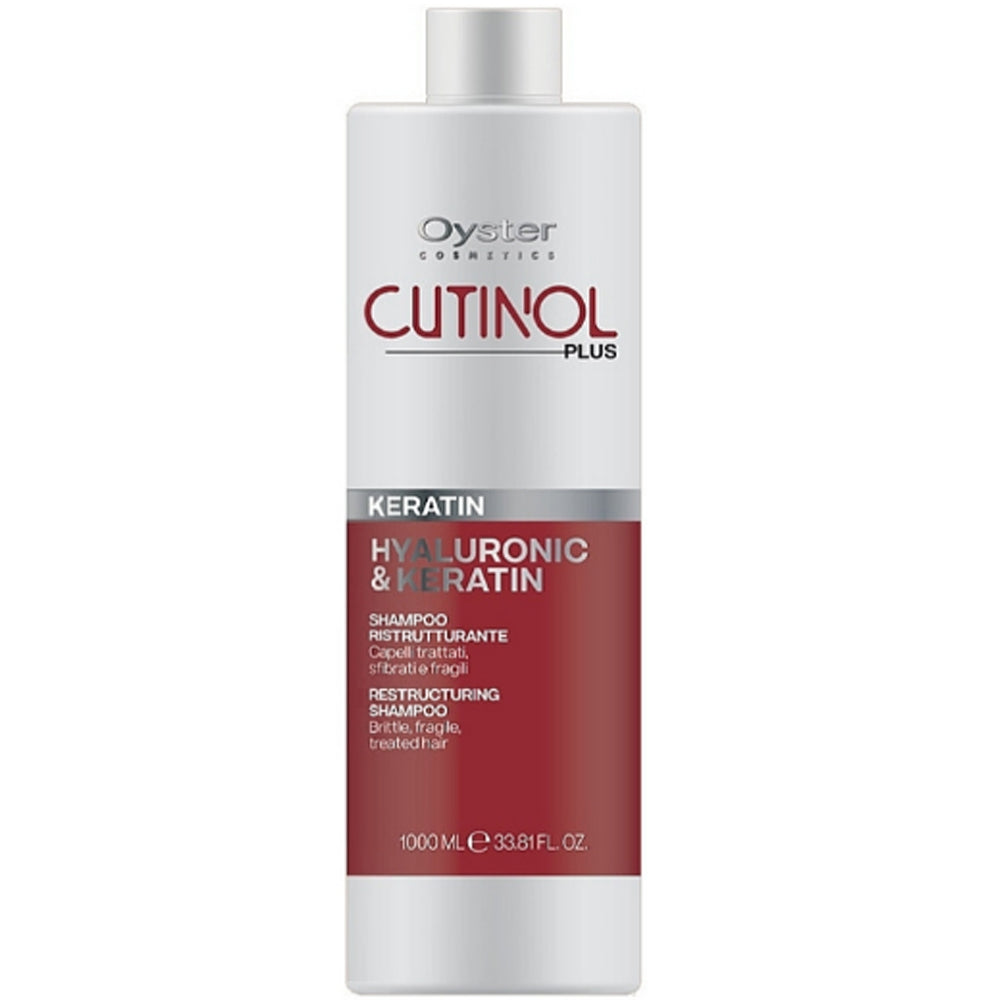 Шампунь с кератином для восстановления волос - Oyster Cutinol Plus Hyaluronic &amp; Keratin Shampoo