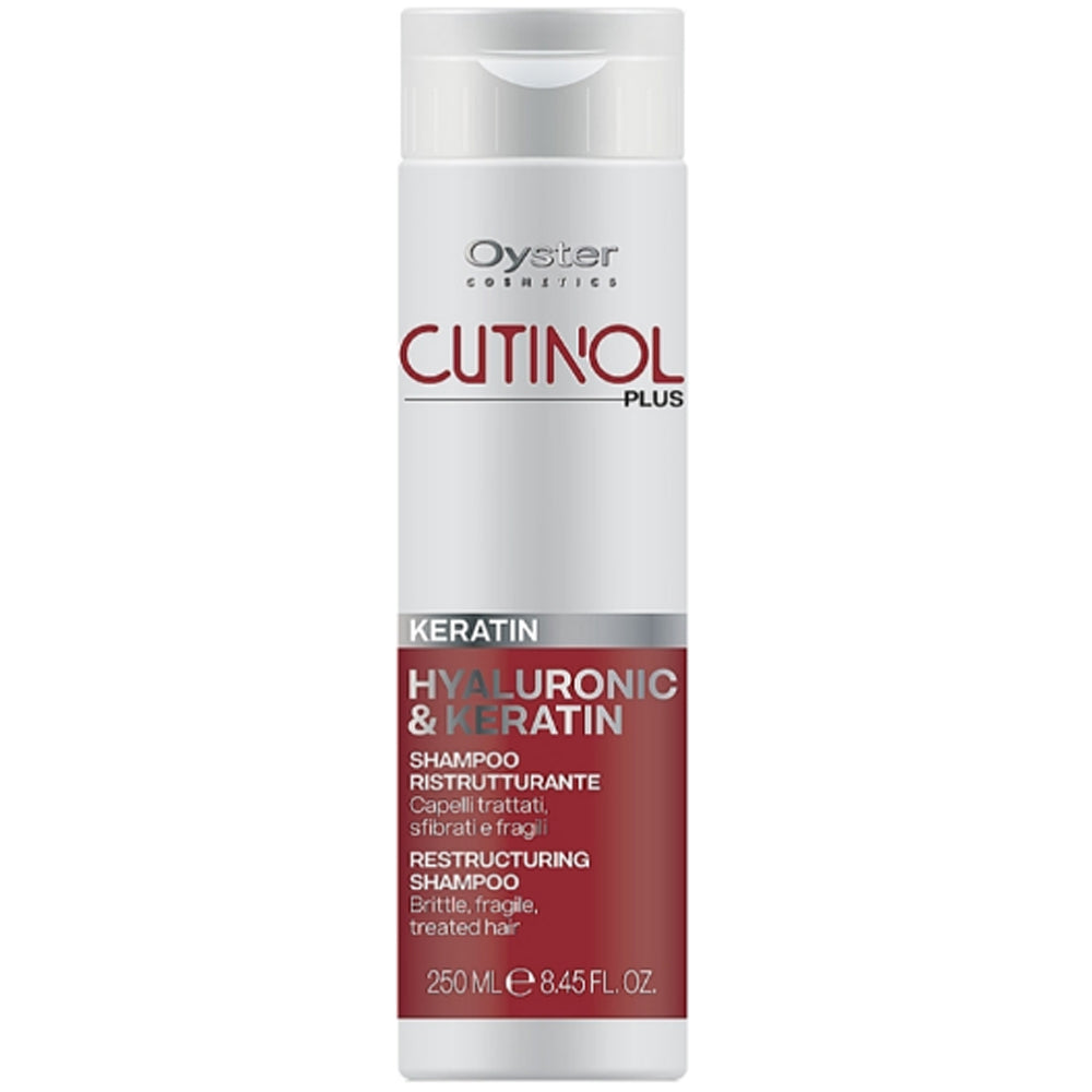 Шампунь с кератином для восстановления волос - Oyster Cutinol Plus Hyaluronic &amp; Keratin Shampoo