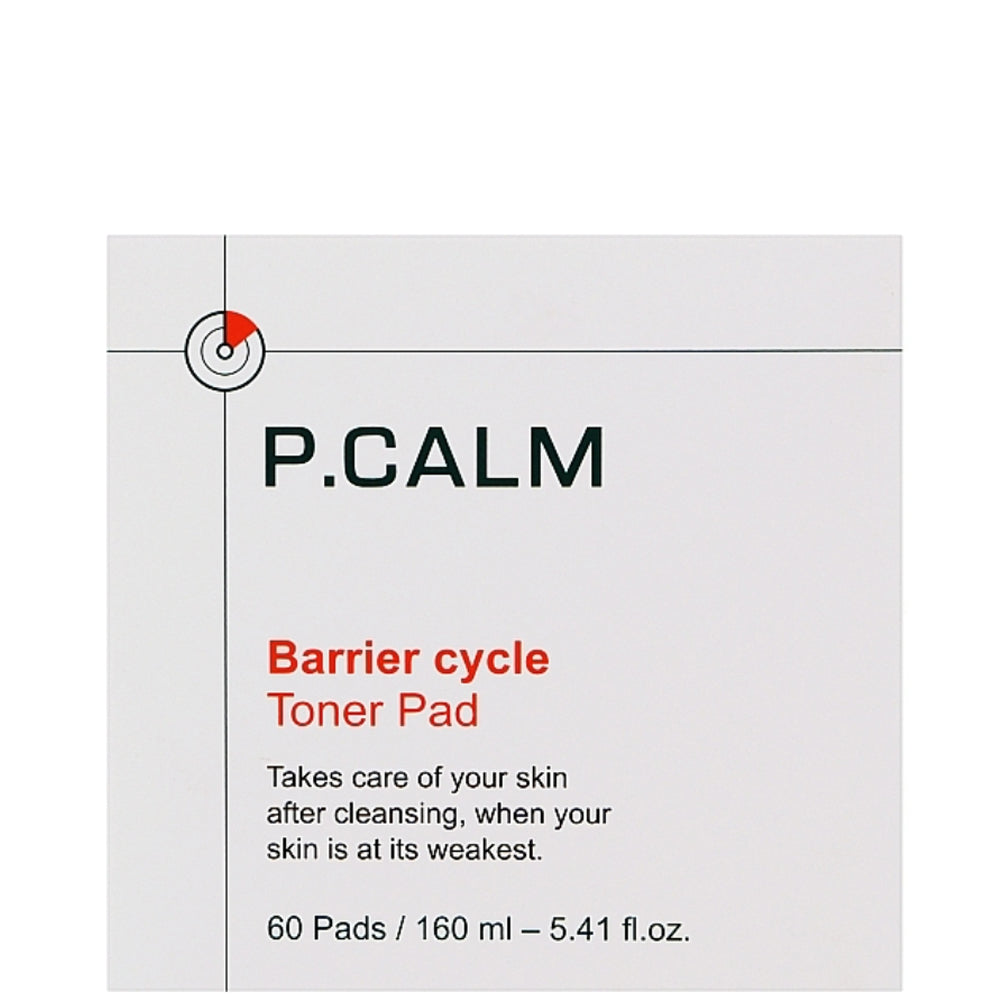 Пады-тонер для регенерации барьера кожи - P.Calm Barrier Cycle Toner Pad