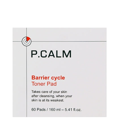 Пади-тонер для регенерації бар'єру шкіри - P.Calm Barrier Cycle Toner Pad