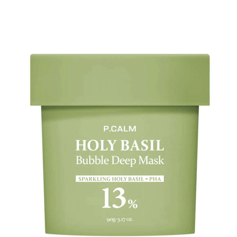 Бульбашкова маска для глибокого очищення пор - P.Calm Holy Basil Bubble Deep Mask 1
