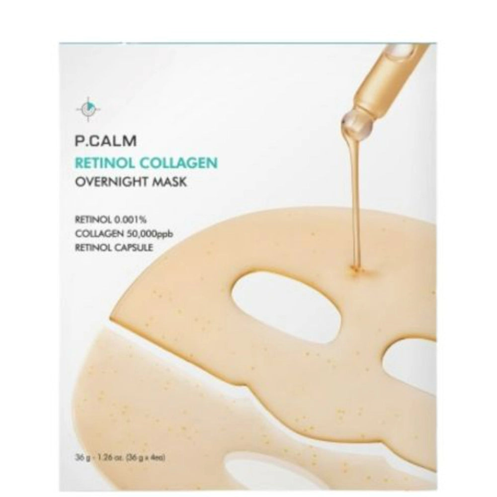Нічна гідрогелева маска з ретинолом і колагеном для звуження пор - P.Calm Retinol Collagen Overnight Mask