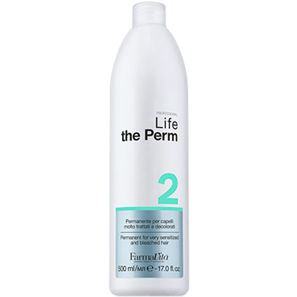 Хімічна завивка для ослабленого та знебарвленого волосся - FarmaVita Life The Perm 2