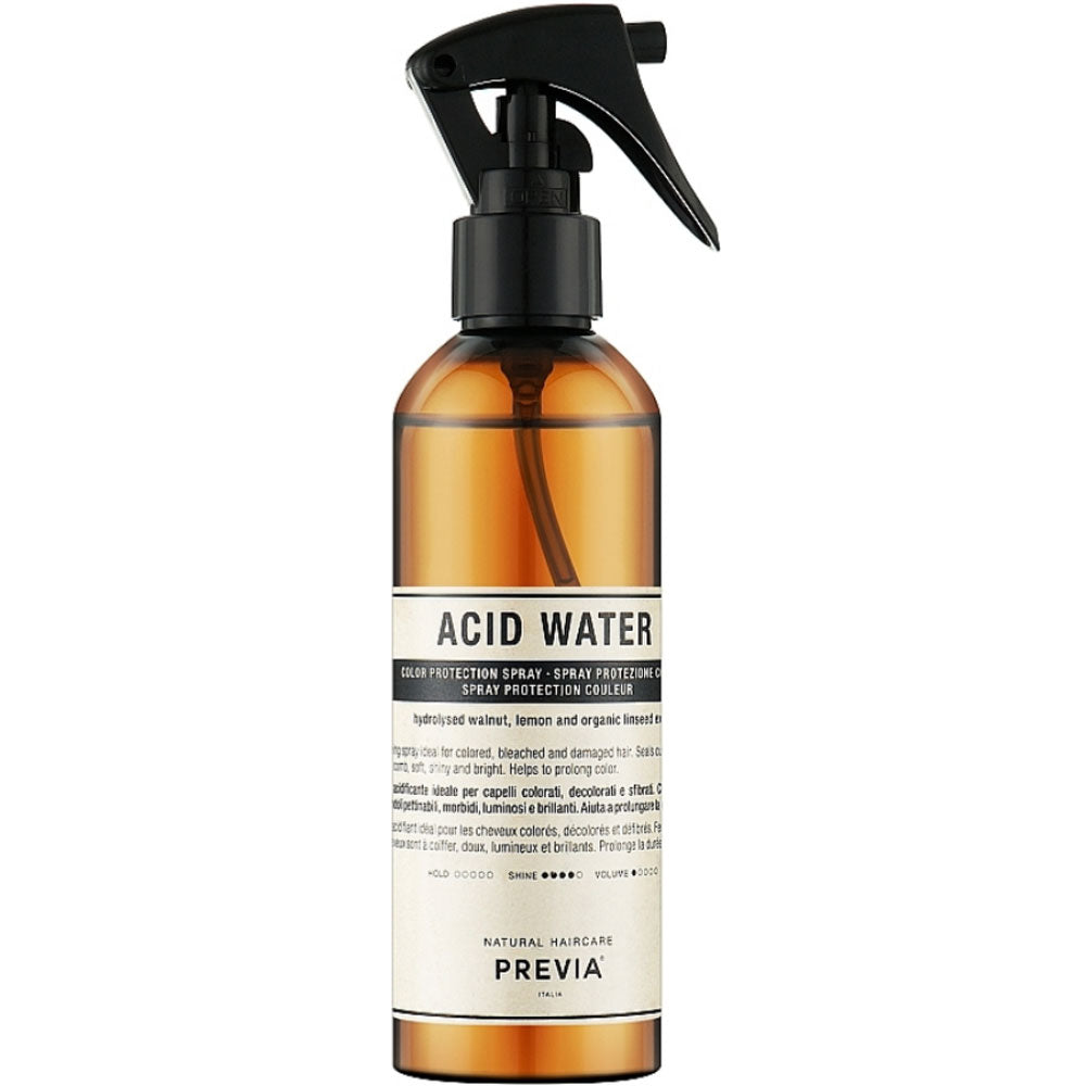 Previa Natural Haircare Style&amp;Finish Acid Water - Кислотний спрей для захисту кольору