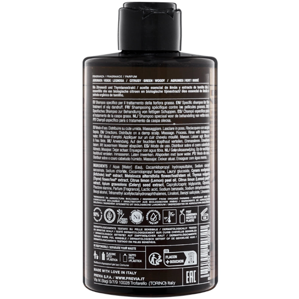 Шампунь очищувальний проти жирної лупи - Previa Extra Life склад