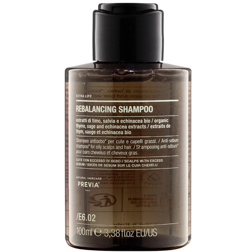Себорегулирующий шампунь для жирной кожи головы - Previa Extra Life Rebalancing Shampoo