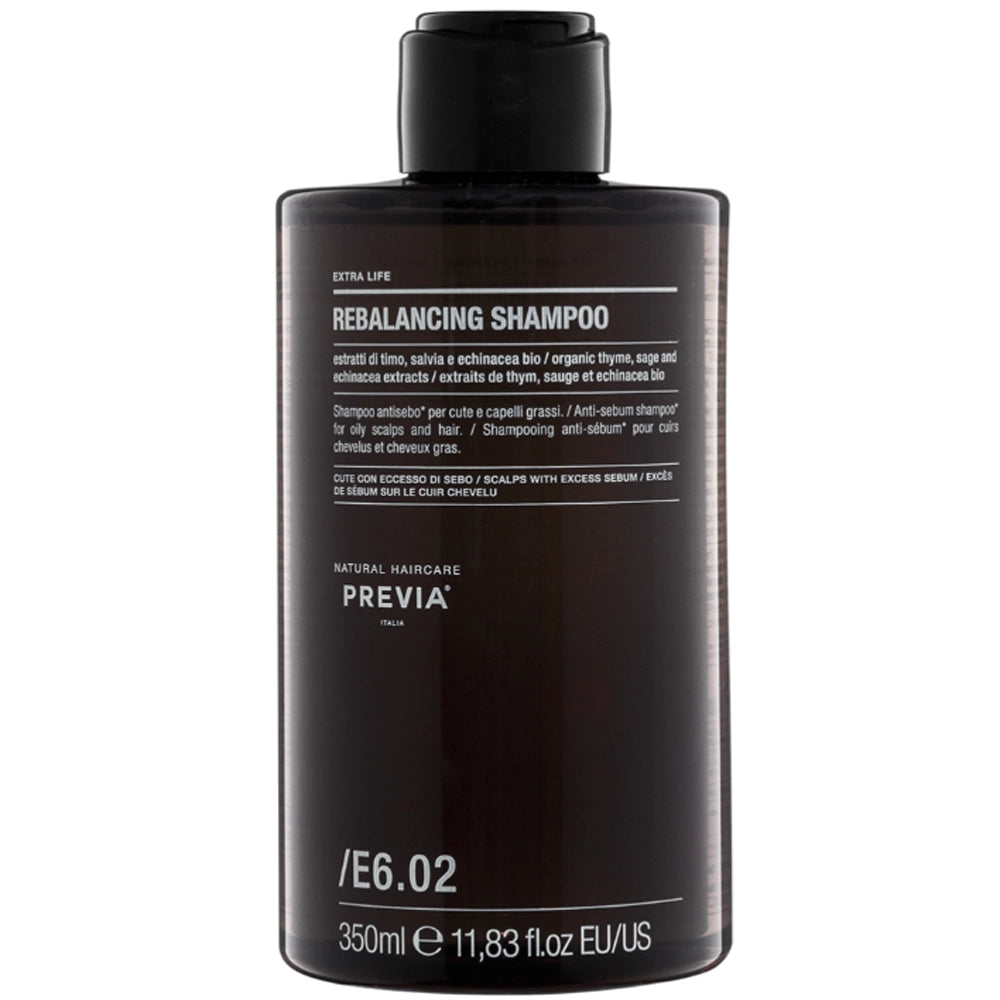 Себорегулирующий шампунь для жирной кожи головы - Previa Extra Life Rebalancing Shampoo