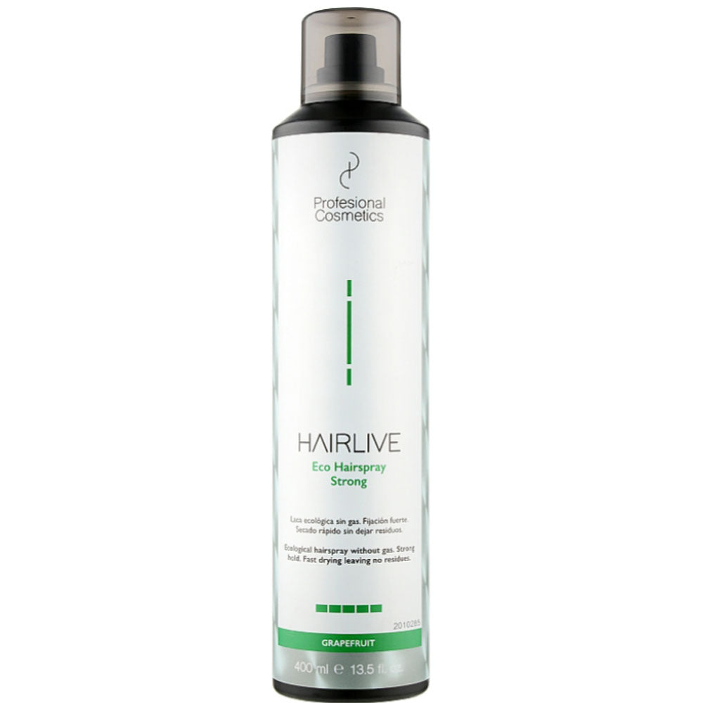 Profesional Cosmetics Hairlive Eco Hairspray Strong - Эко-лак для волос сильной фиксации