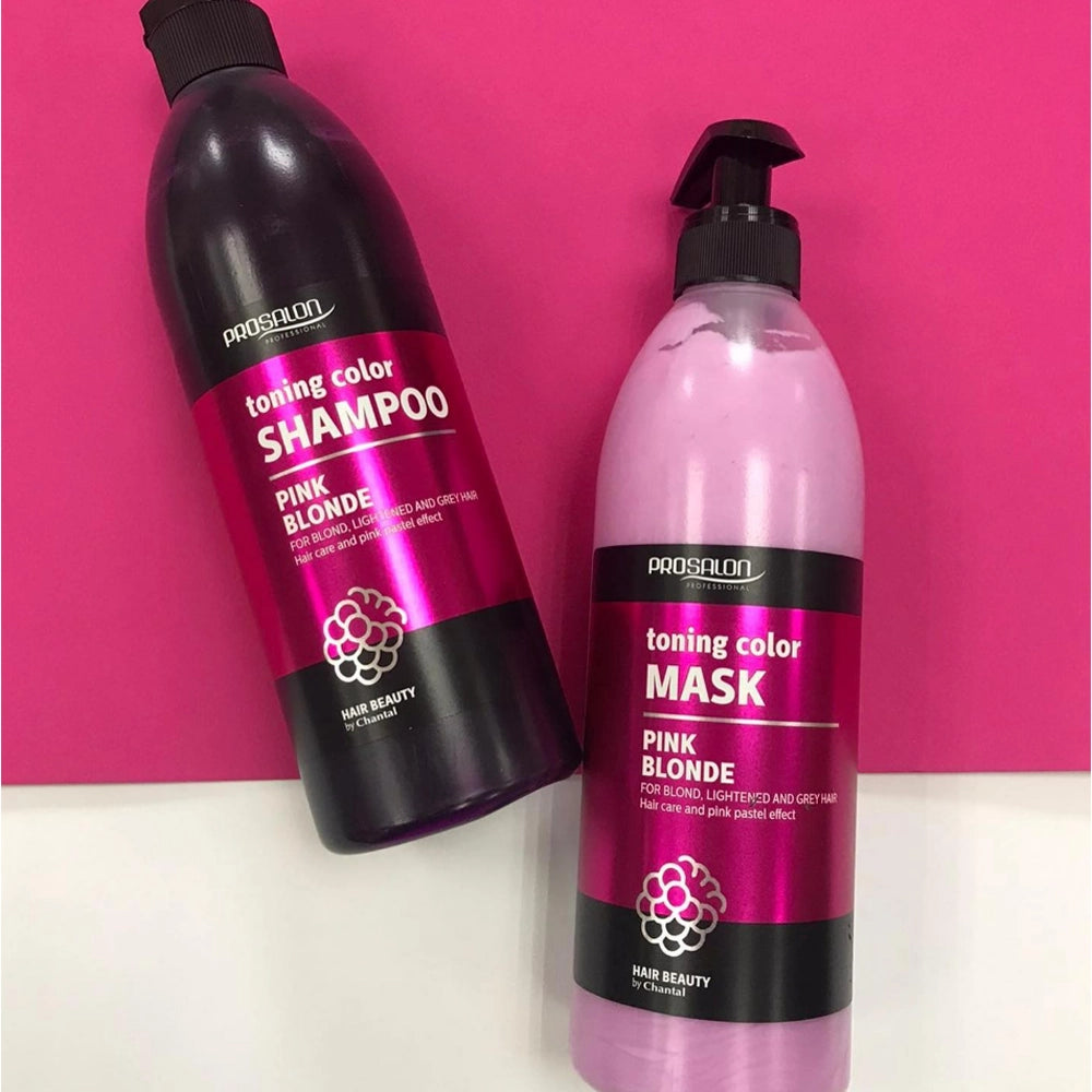 Тонирующий шампунь для светлых и седых волос - Prosalon Toning Color Shampoo Pink Blonde