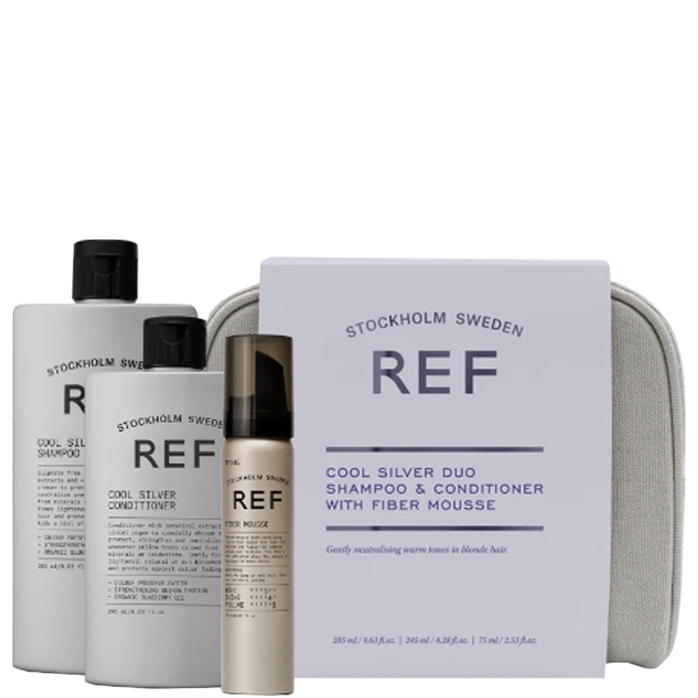 Набор с косметичкой Для белых волос - REF Beauty Bag Cool Silver