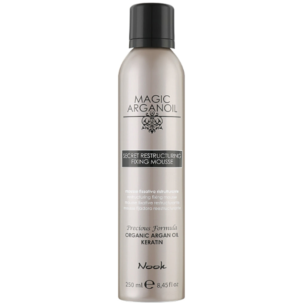 Nook Magic Arganoil Restructuring Fixing Mousse — Реструктурирующий мусс с фиксацией