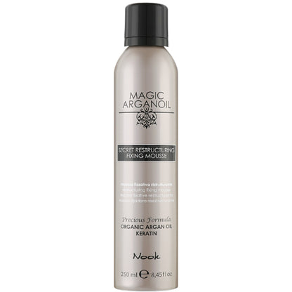 Nook Magic Arganoil Restructuring Fixing Mousse — Мус реструктуруючий з фіксацією