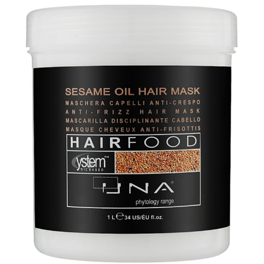 Rolland Una Hair Food Sesam Oil Hair Treatment Anti-Frizz Mask - Маска для розгладження волосся Олія кунжуту