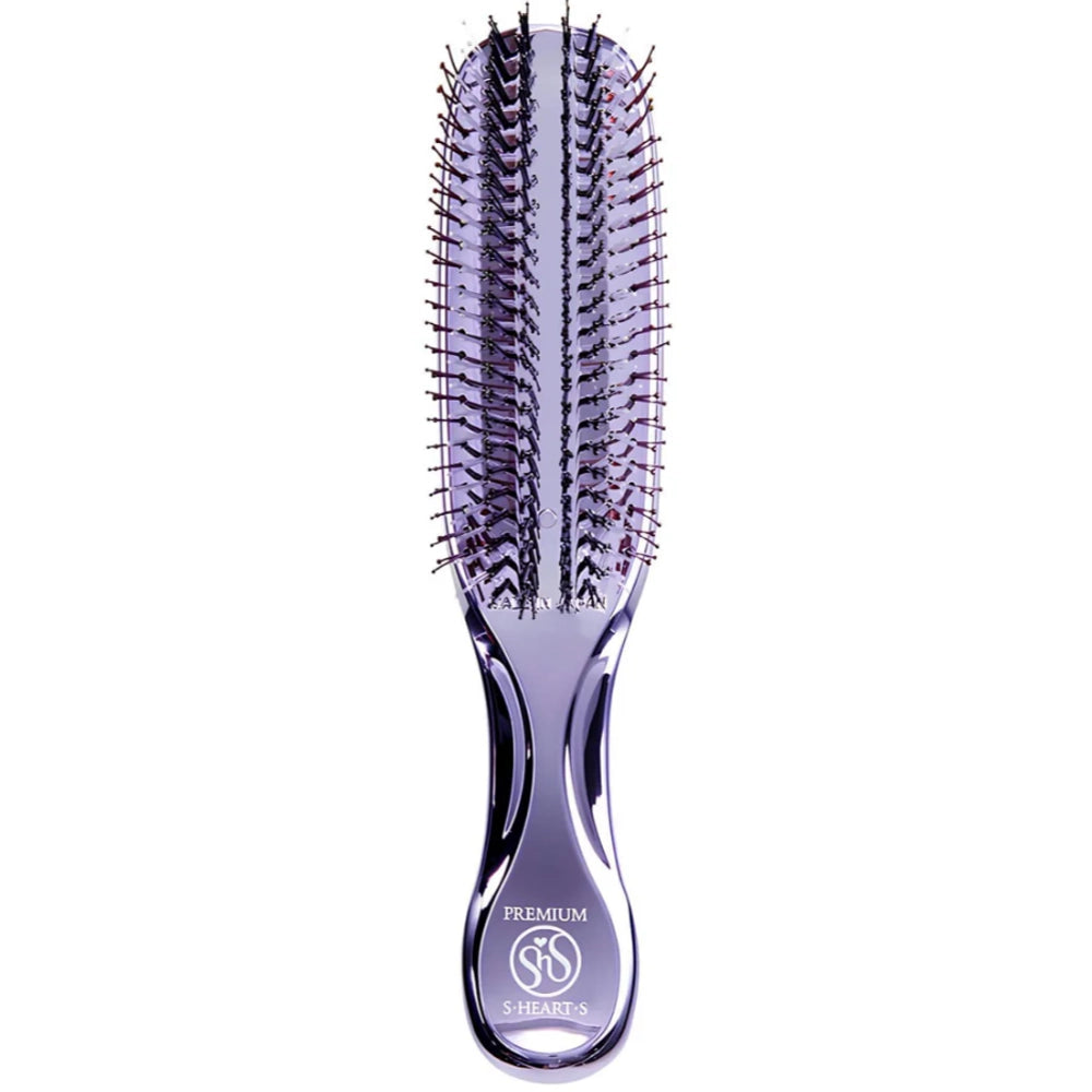 Гребінець для волосся (подарункова коробка) - S-Heart-S Scalp Brush Premium Long Purple (Gift Box)