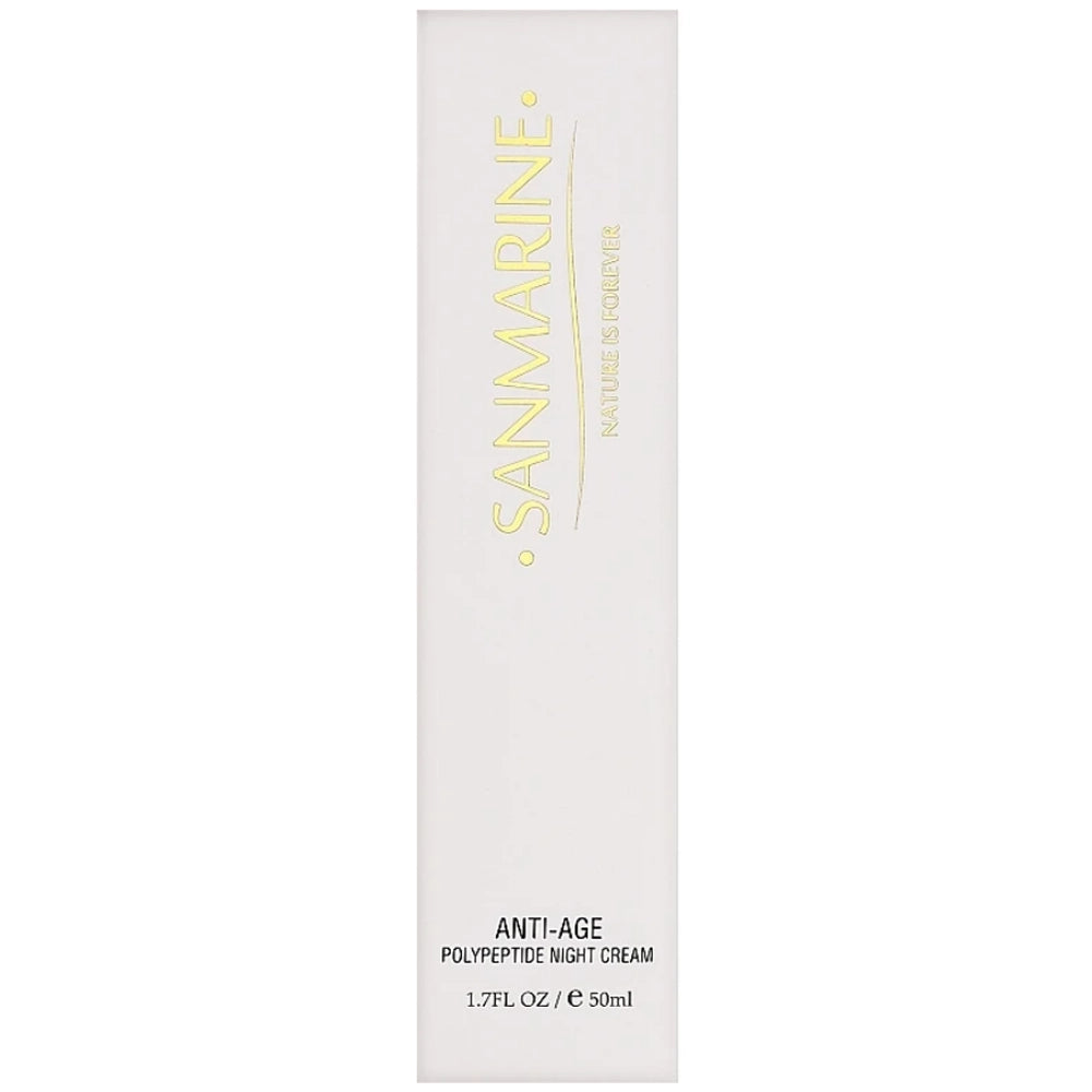 Поліпептидний нічний крем - Sanmarine Anti-Age Polypeptide Night Cream упаковка